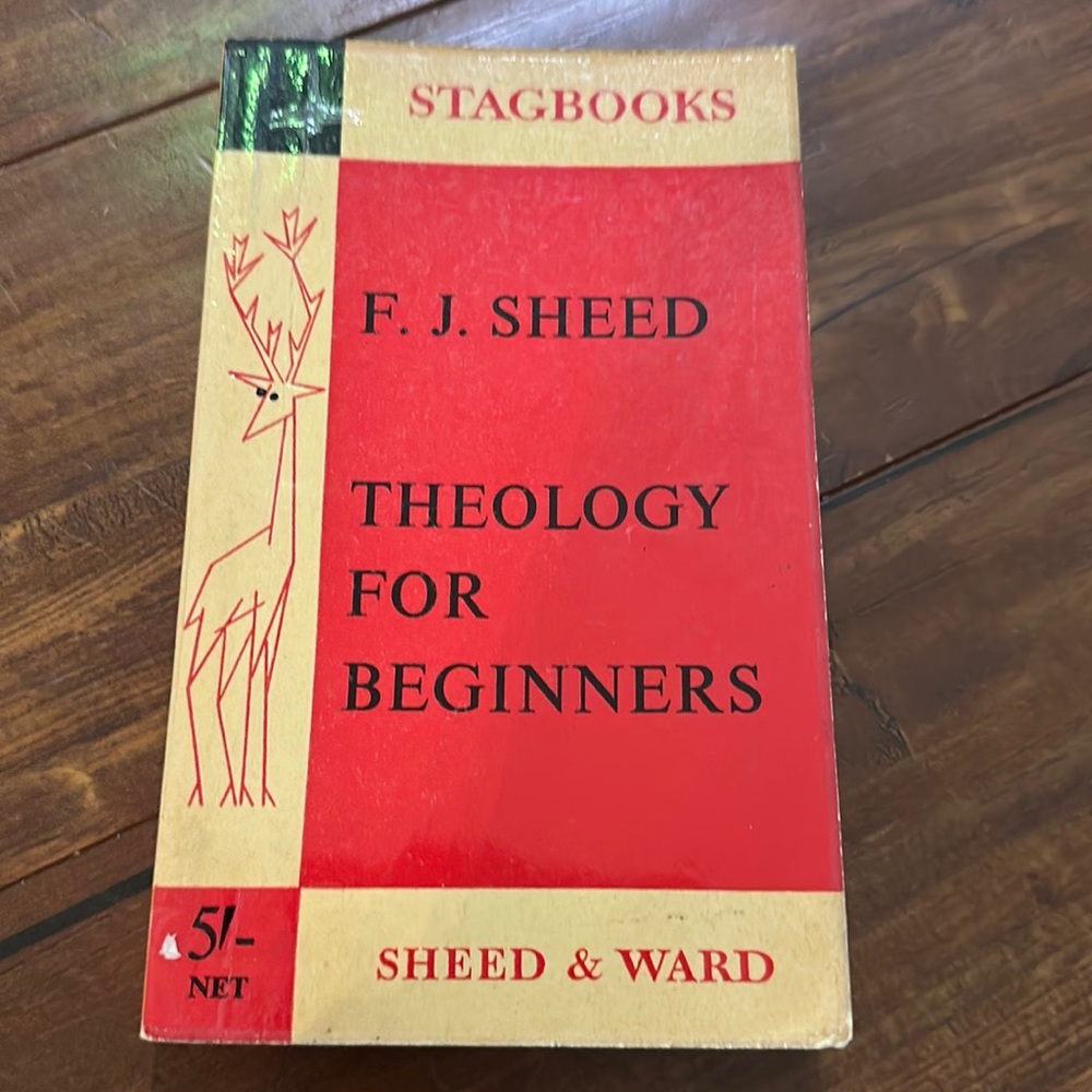 Vintage book Stagbooks Theology for‎ Beginners Sheed